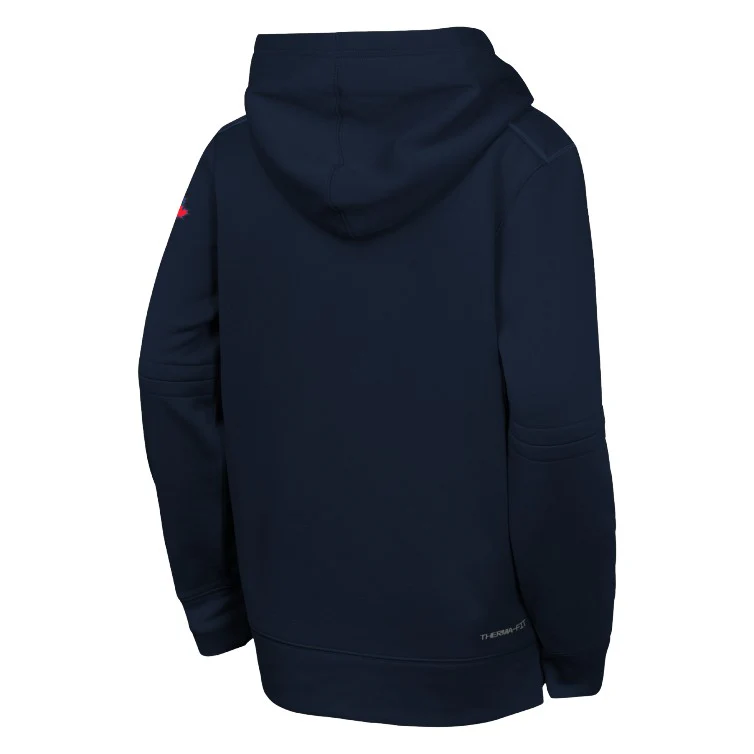 Youth Toronto Blue Jays Authentic Collection City Connect Thermal Hoodie - Black - Image 3
