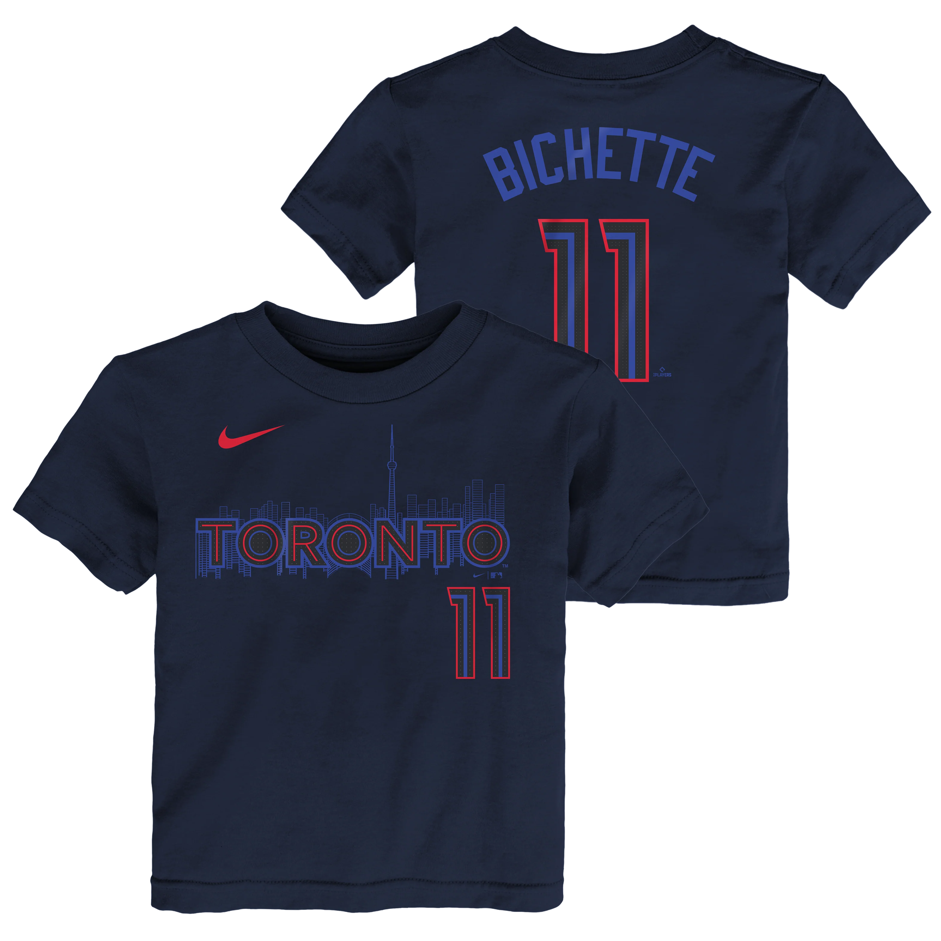 Youth Toronto Blue Jays City Connect Bo Bichette #11 Name & Number T-Shirt