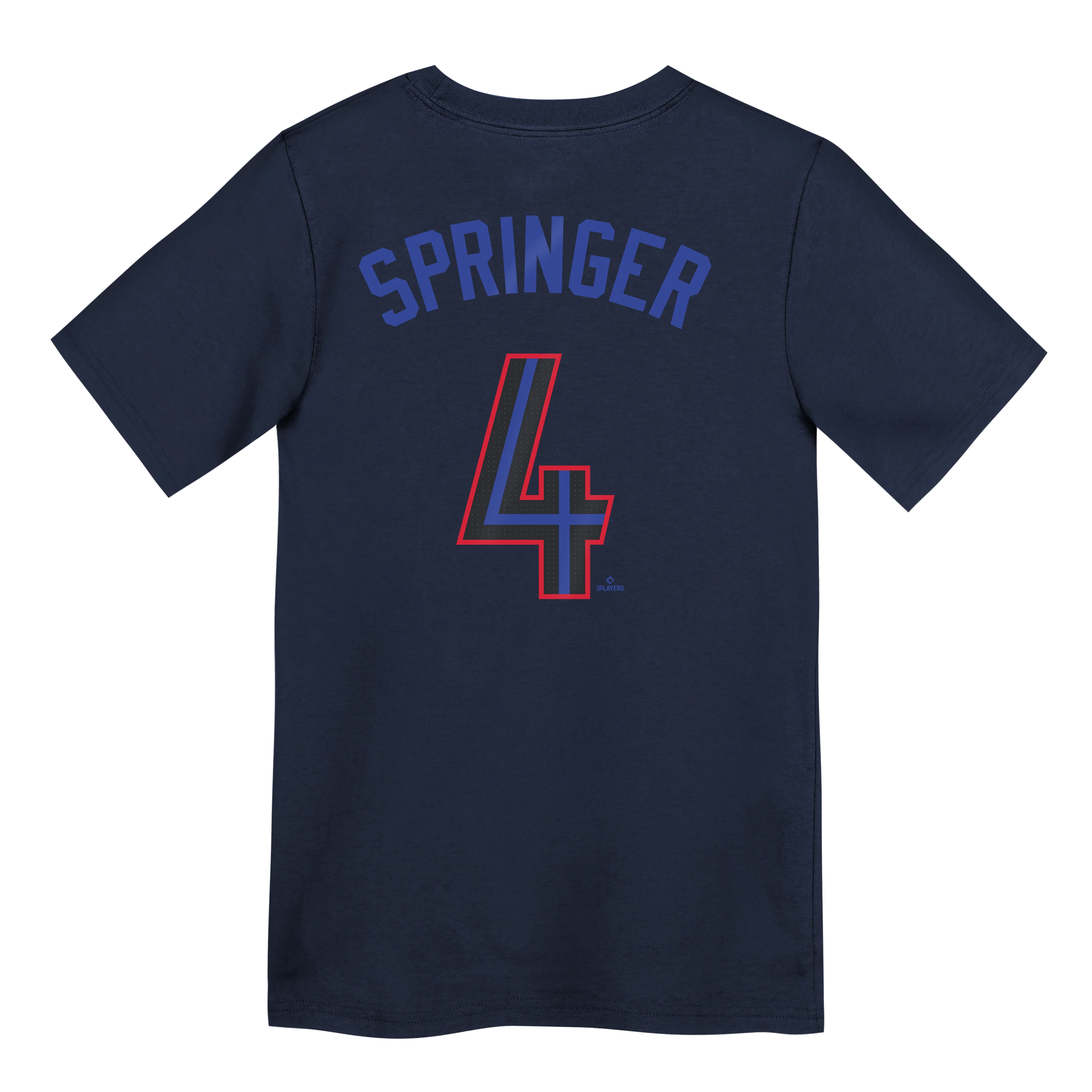 Youth Toronto Blue Jays City Connect George Springer #4 Name & Number T-Shirt - Image 2