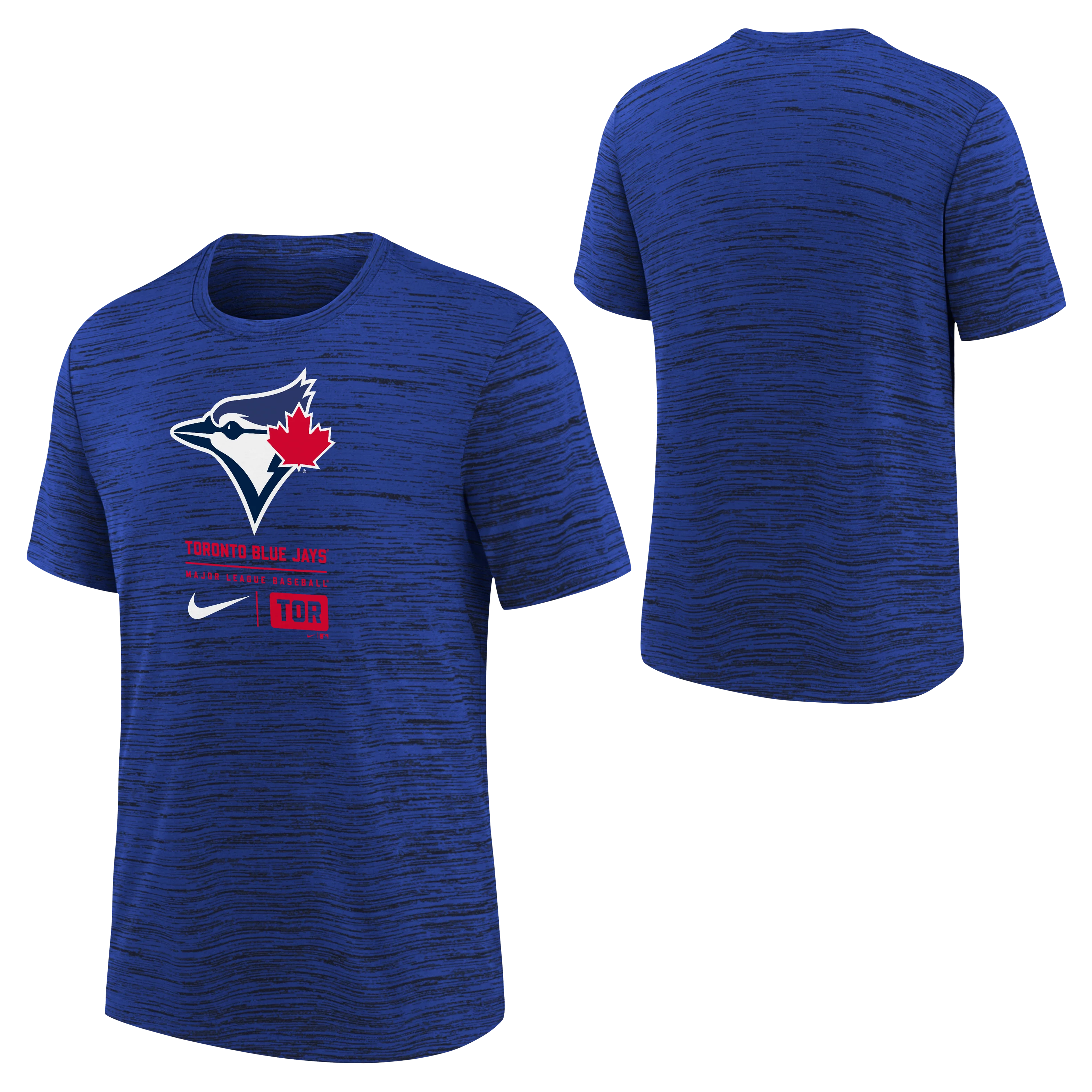 Youth Toronto Blue Jays Logo Velocity T-Shirt - Royal Blue