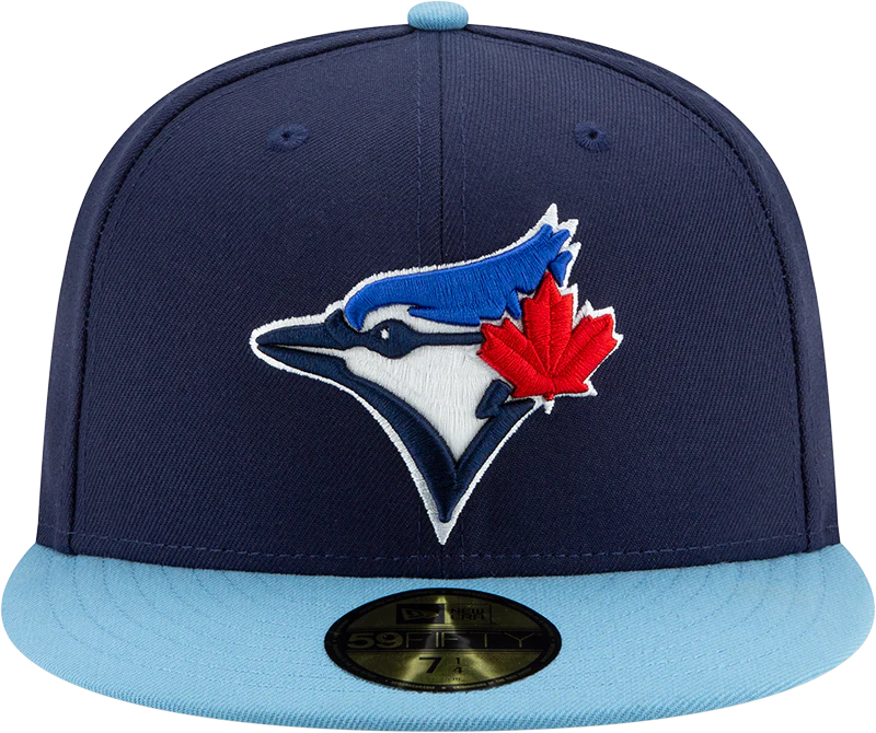Youth Toronto Blue Jays Navy/ Light Blue New Alternate 4 Authentic Collection On-Field New Era - 59FIFTY Fitted Hat - Image 2