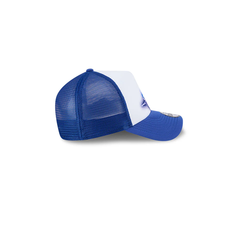 Youth Toronto Blue Jays New Era Painted A-Frame 9FORTY Trucker Adjustable Hat - Image 4