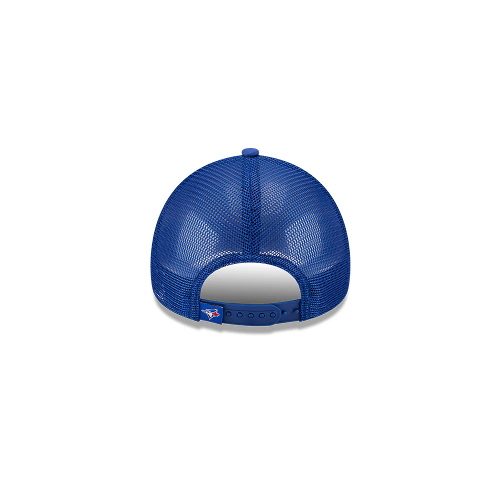 Youth Toronto Blue Jays New Era Painted A-Frame 9FORTY Trucker Adjustable Hat - Image 5