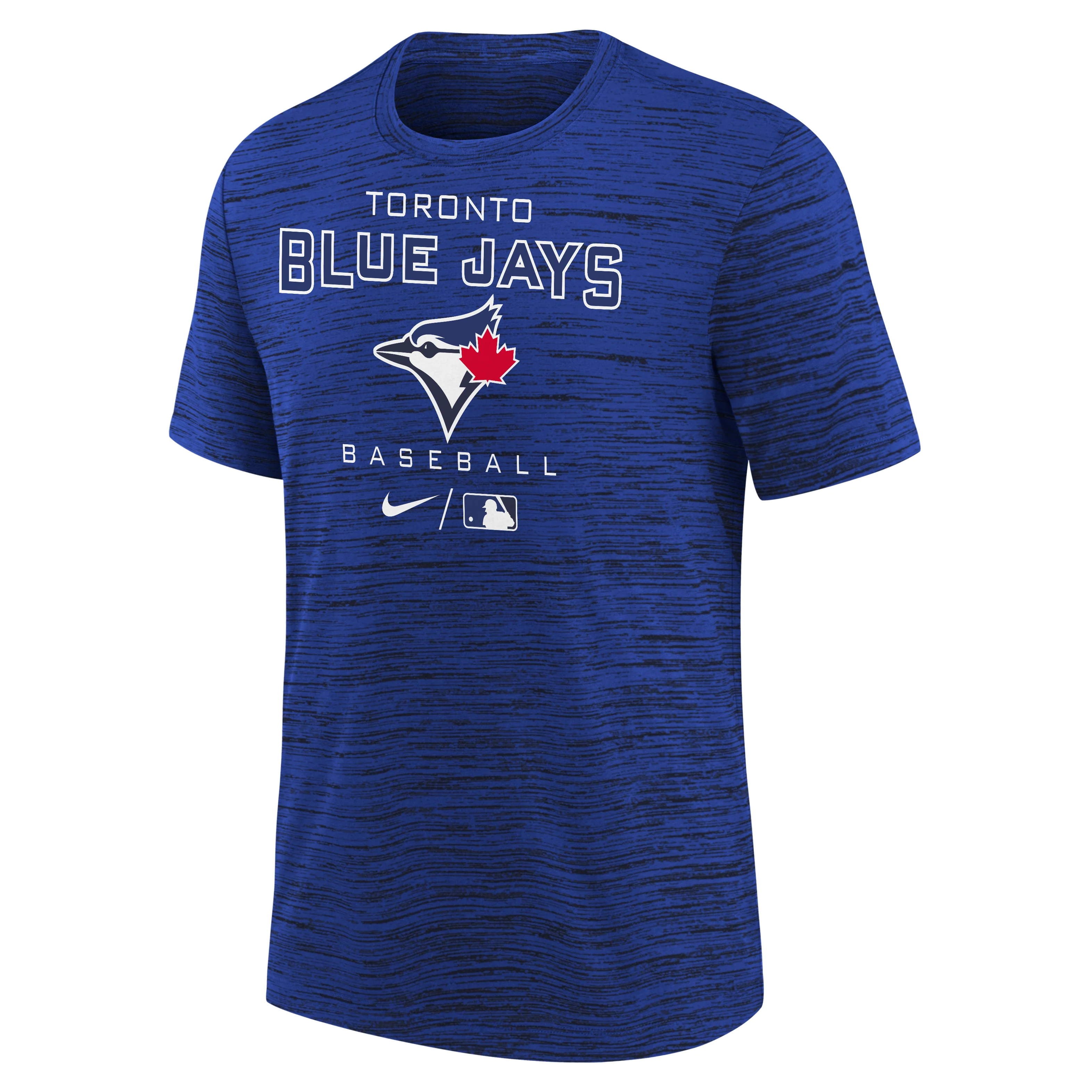 Youth Toronto Blue Jays Nike Royal Authentic Collection Tri-Blend Performance T-Shirt - Image 2