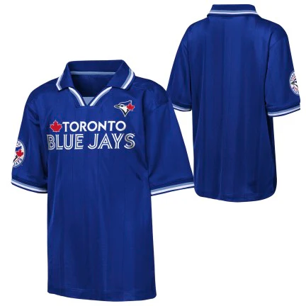 Youth Toronto Blue Jays Stadium Collared T-Shirt - Blue