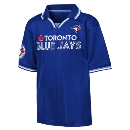 Youth Toronto Blue Jays Stadium Collared T-Shirt - Blue - Image 2