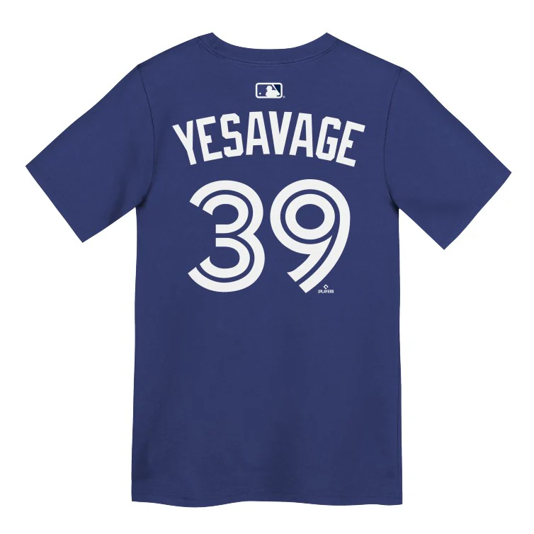 Youth Toronto Blue Jays Trey Yesavage #39 T-Shirt  - Rush Blue - Image 3