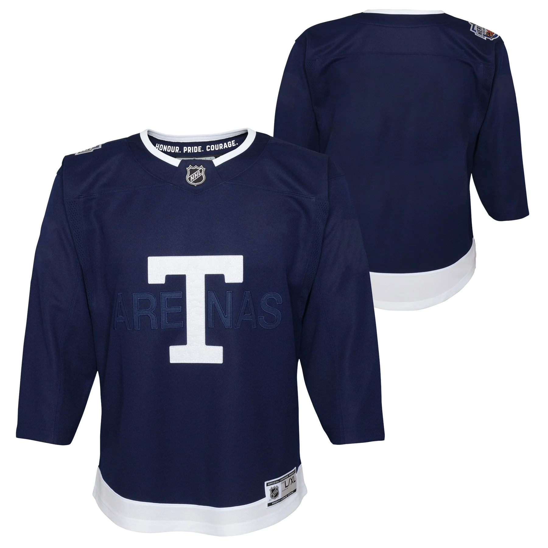 Youth Toronto Maple Leafs 2022 NHL Heritage Classic Premier Player Jersey - Blank Navy