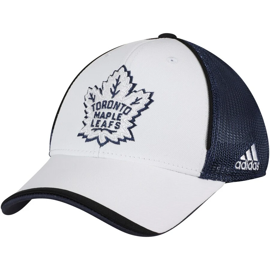 Youth Toronto Maple Leafs Adidas 2018 Stadium Series Coaches Flex Hat - White - Image 2