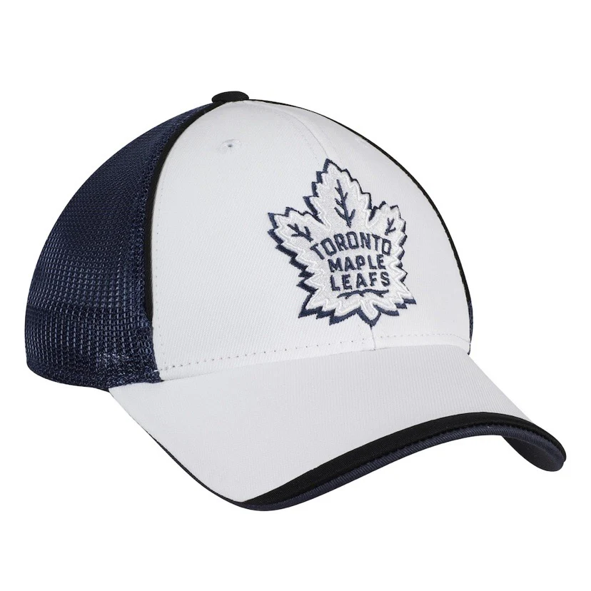Youth Toronto Maple Leafs Adidas 2018 Stadium Series Coaches Flex Hat - White - Image 3