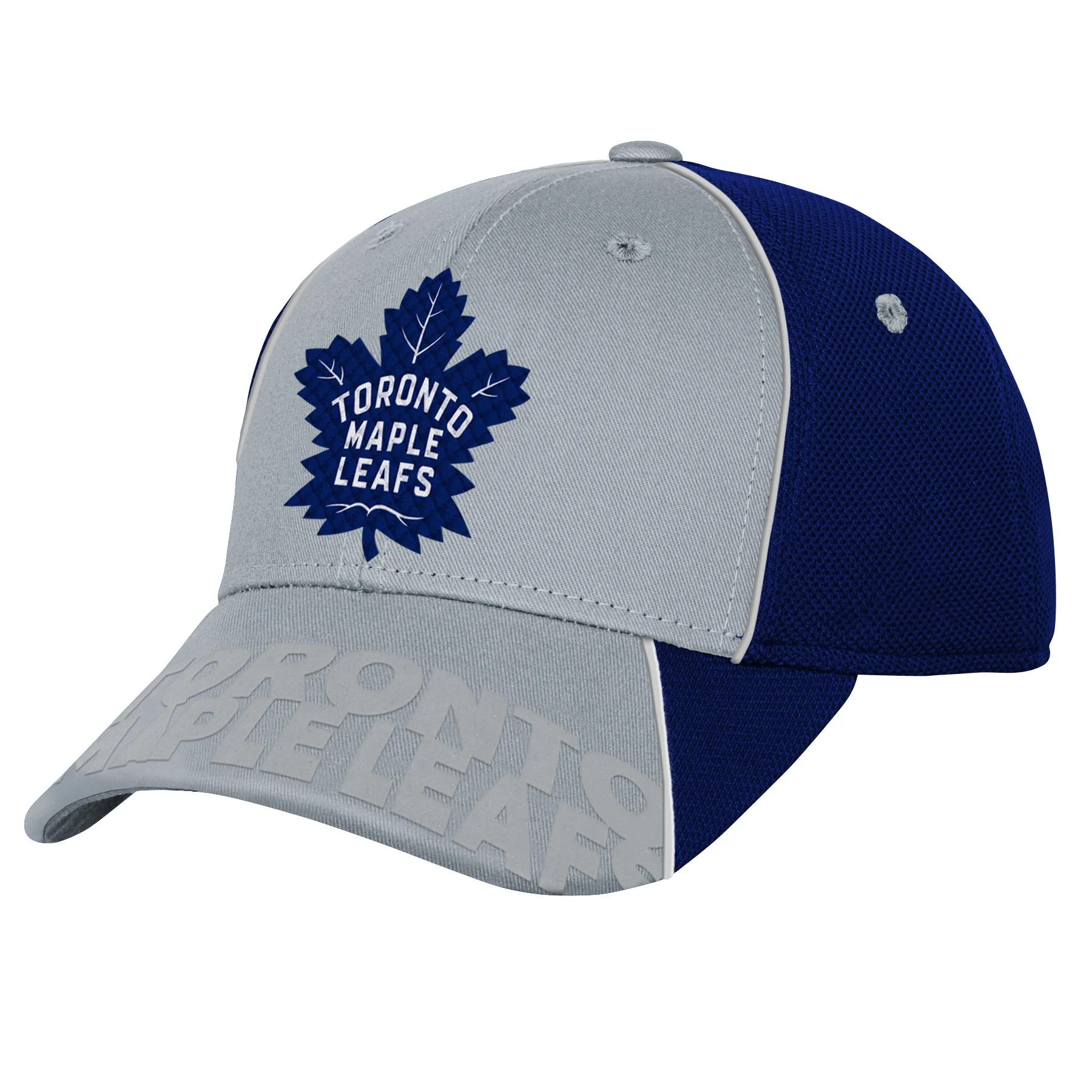 Youth Toronto Maple Leafs Second Season Grey/Blue Stretch Fit Hat - Image 3