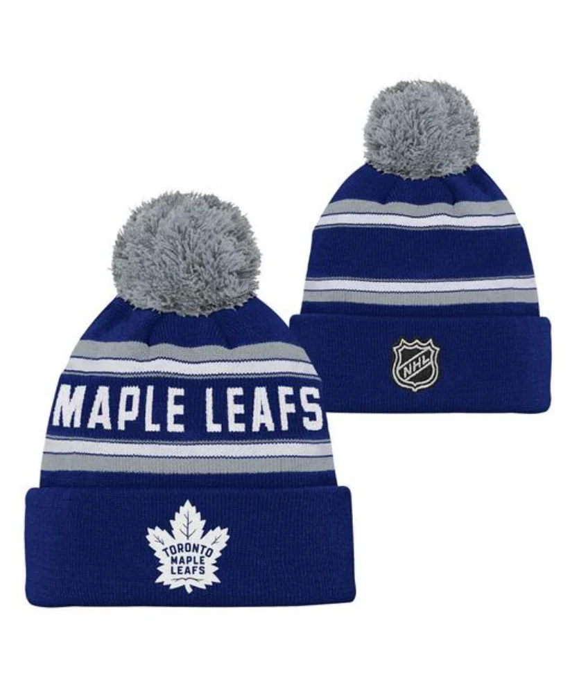 Youth Toronto Maple Leafs Jacquard Pow Toque - Image 3