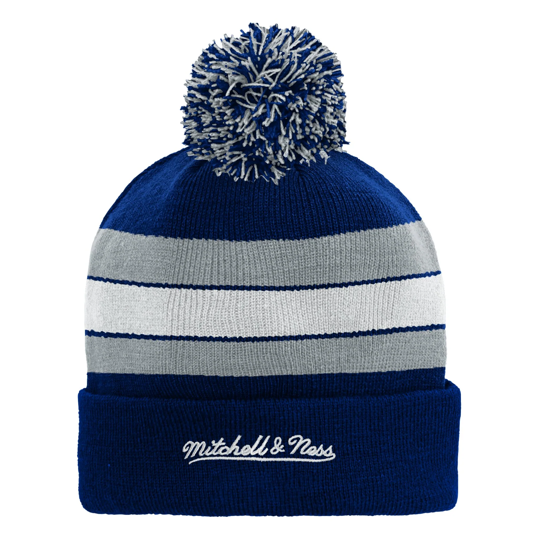 Youth Toronto Maple Leafs Mitchell and Ness HWC Stripe Beanie Toque - Image 3