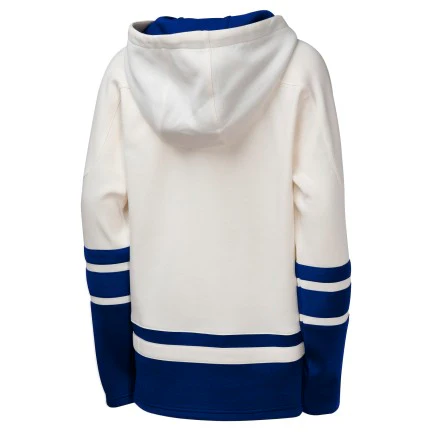 Youth Toronto Maple Leafs NHL Lace-Up Fleece Pullover Hoodie - Image 3