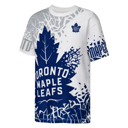 Youth Toronto Maple Leafs Outerstuff Flying Faded Leaf T-Shirt - Image 2