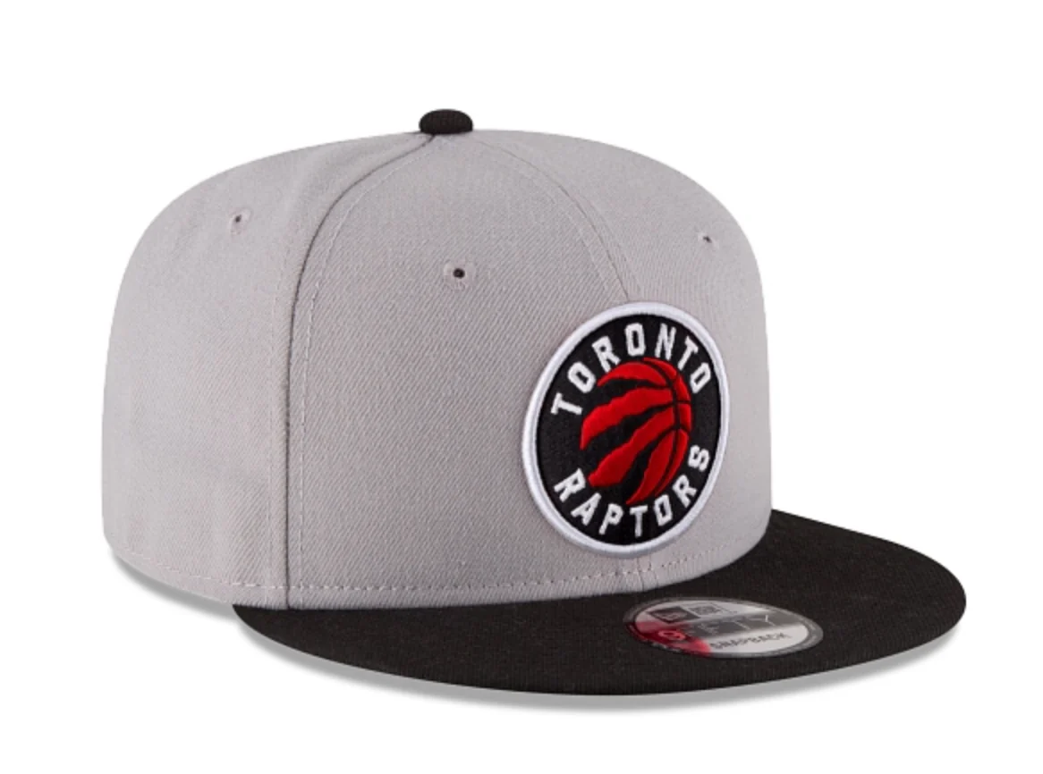 Youth Toronto Raptors Basic New Era 9Fifty Hat - Grey/Black - Image 2